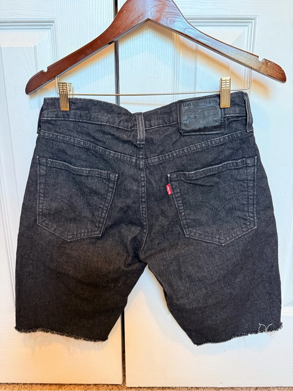Levi's Black Denim Jean Shorts